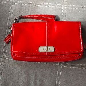 Coach Patent Leather Wristlet/ Clutch
